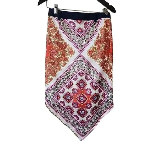 Y2k Vintage Denim Bandana Midi skirt. Size 7 - Picture 2 of 9